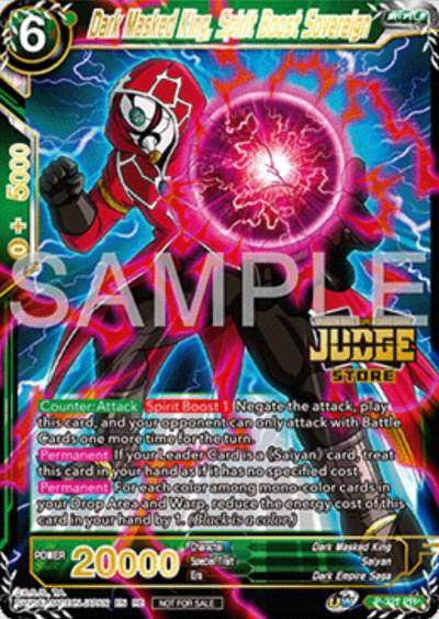 Dark Masked King Spirit Boost Sovereign Judge Pack Vol16 Store P-321 Judge Promotion Cards Dragonball Super card