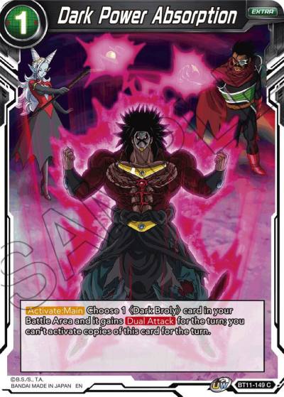 Dark Power Absorption BT11-149 Vermilion Bloodline Dragonball Super card