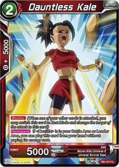 Dauntless Kale TB1-017 Tournament of Power Dragonball Super card