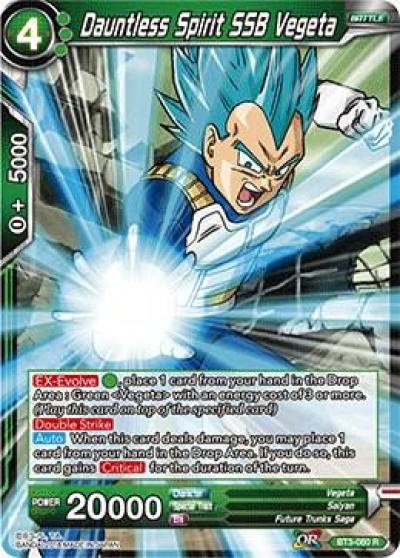Dauntless Spirit SSB Vegeta BT3-060 Cross Worlds Dragonball Super card