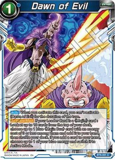 Dawn of Evil BT6-051 Destroyer Kings Dragonball Super card