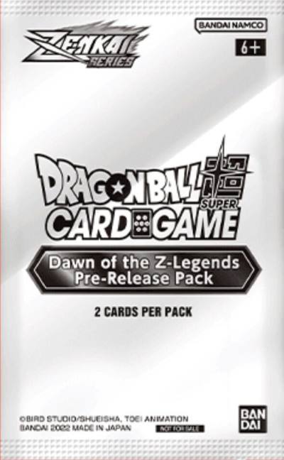 Dawn of the Z Legends Pre Release Pack  Dawn of the Z-Legends Pre-Release Cards Dragonball Super card