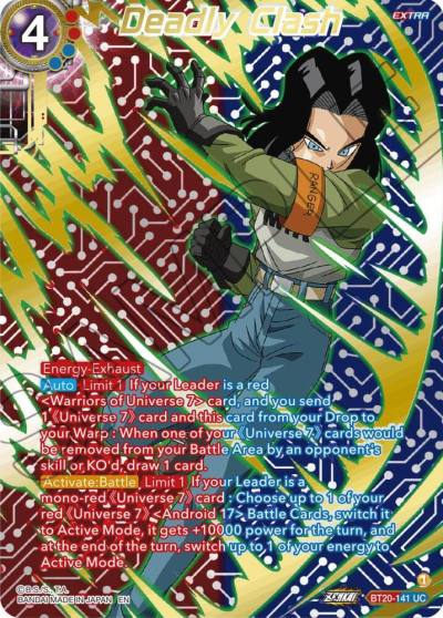 Deadly Clash Gold Stamped BT20-141 Power Absorbed Dragonball Super card