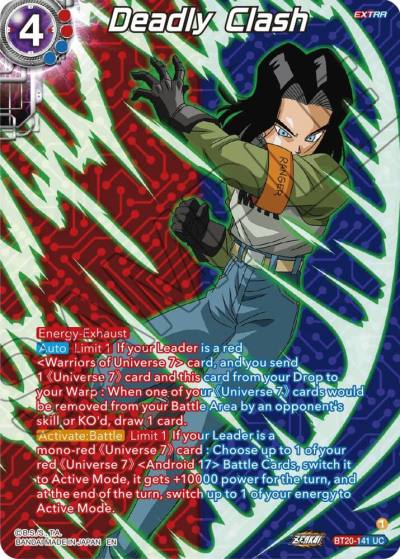 Deadly Clash Silver Foil BT20-141 Power Absorbed Dragonball Super card