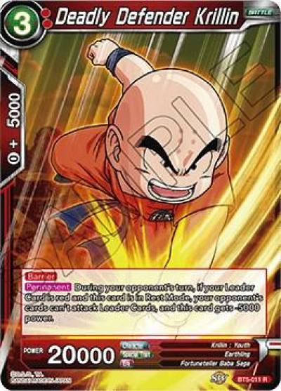 Deadly Defender Krillin BT5-011 Miraculous Revival Dragonball Super card