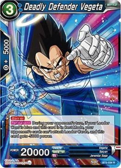 Deadly Defender Vegeta BT5-034 Miraculous Revival Dragonball Super card