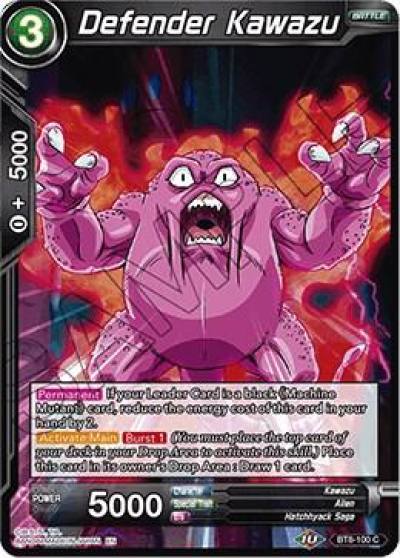 Defender Kawazu BT8-100 Malicious Machinations Dragonball Super card