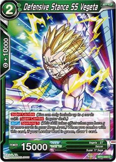 Defensive Stance SS Vegeta BT5-059 Miraculous Revival Dragonball Super card