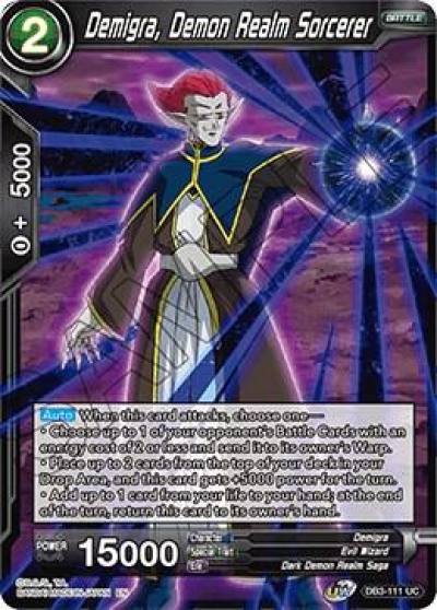 Demigra Demon Realm Sorcerer DB3-111 Draft Box 06 - Giant Force Dragonball Super card
