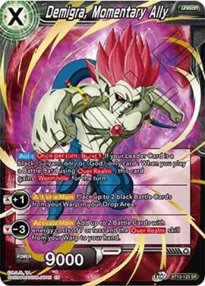 Demigra Momentary Ally BT13-123 Supreme Rivalry Dragonball Super card