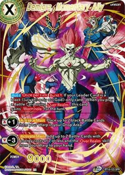 Demigra Momentary Ally SPR BT13-123 Supreme Rivalry Dragonball Super card
