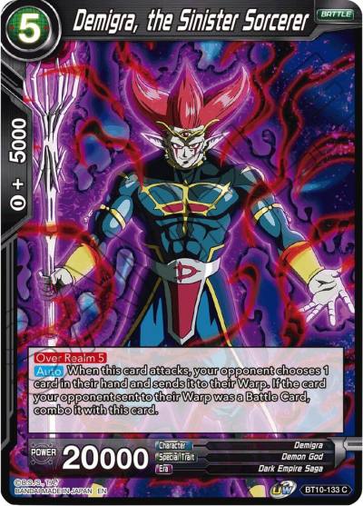 Demigra the Sinister Sorcerer BT10-133 Rise of the Unison Warrior Dragonball Super card