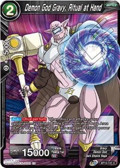 Demon God Gravy Ritual at Hand BT13-141 Supreme Rivalry Dragonball Super card