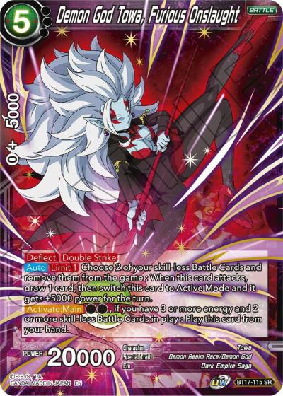 Demon God Towa Furious Onslaught BT17-115 Ultimate Squad Dragonball Super card