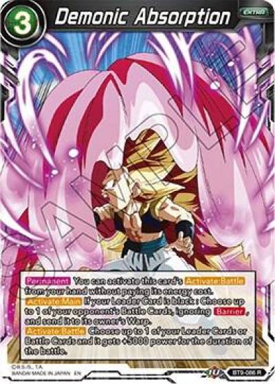 Demonic Absorption BT9-086 Universal Onslaught Dragonball Super card