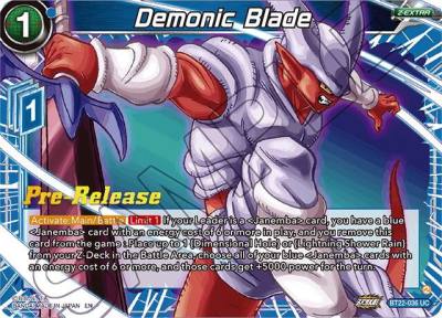 Demonic Blade BT22-036 Critical Blow Pre-Release Cards Dragonball Super card