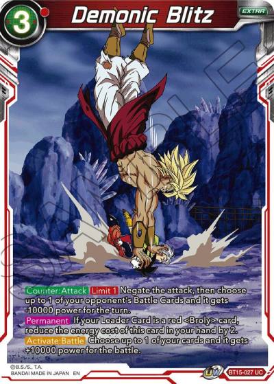 Demonic Blitz Foil BT15-027 Saiyan Showdown Dragonball Super card