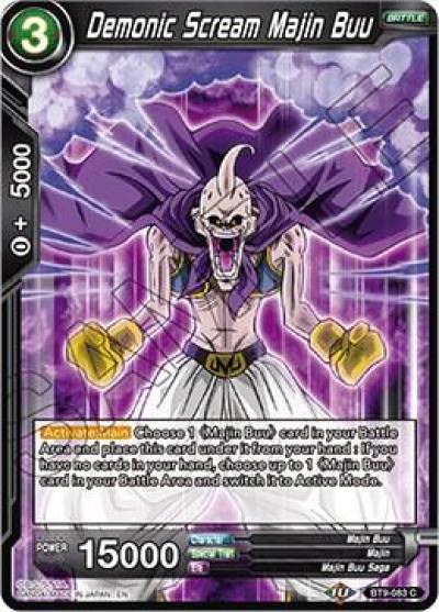 Demonic Scream Majin Buu Foil BT9-083 Universal Onslaught Dragonball Super card