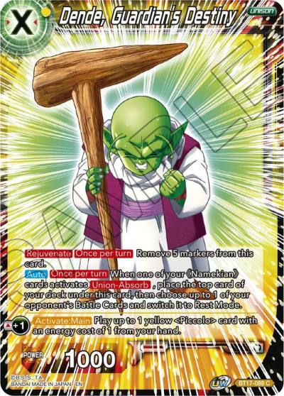 Dende Guardians Destiny BT17-089 Ultimate Squad Dragonball Super card
