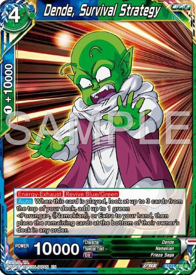 Dende Survival Strategy BT27-128 History of Z Dragonball Super card