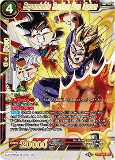 Dependable Brother Son Gohan SPR BT7-006 Assault of the Saiyans Dragonball Super card