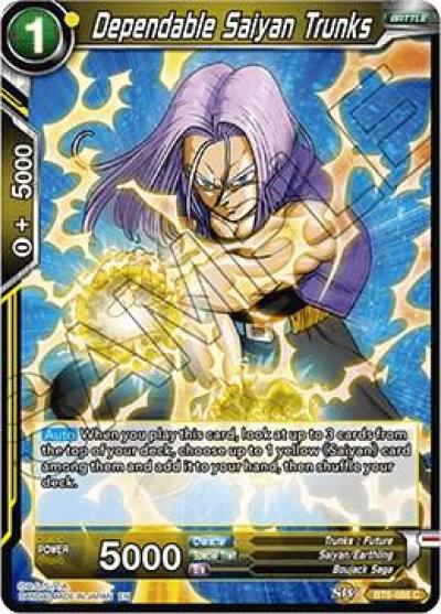 Dependable Saiyan Trunks BT6-086 Destroyer Kings Dragonball Super card