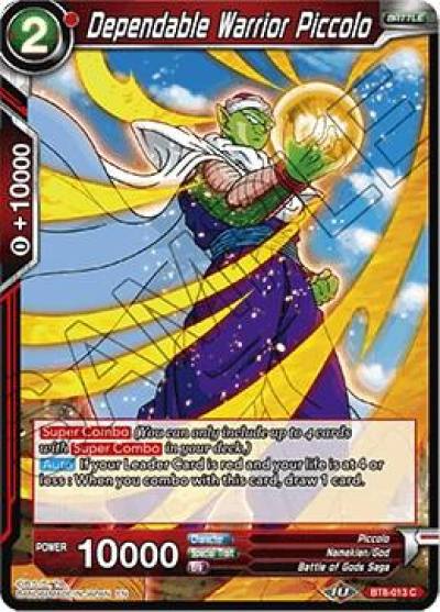 Dependable Warrior Piccolo BT8-013 Malicious Machinations Dragonball Super card