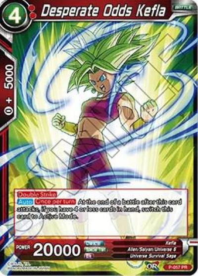 Desperate Odds Kefla P-057 Promotion Cards Dragonball Super card