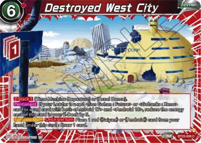 Destroyed West City BT23-006 Perfect Combination Dragonball Super card