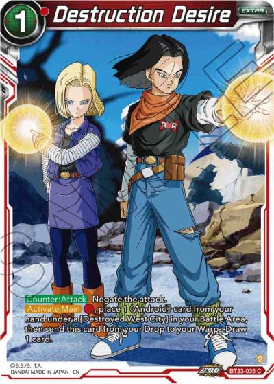 Destruction Desire BT23-035 Perfect Combination Dragonball Super card