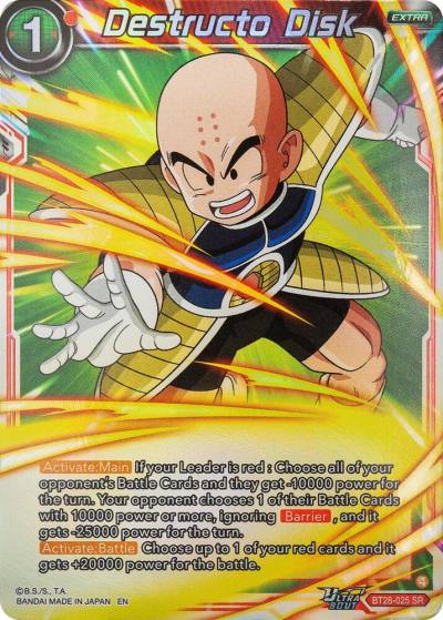 Destructo Disk BT28-025 Prismatic Clash Dragonball Super card