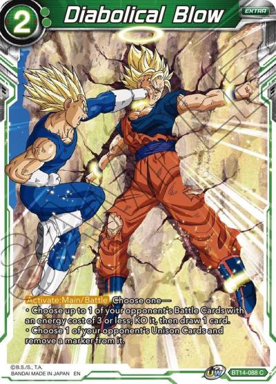 Diabolical Blow Foil BT14-088 Cross Spirits Dragonball Super card