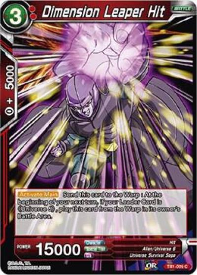 Dimension Leaper Hit TB1-009 Tournament of Power Dragonball Super card