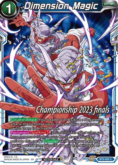Dimension Magic 2023 Championship Finals Celebration Pack BT5-050 Tournament Promotion Cards Dragonball Super card