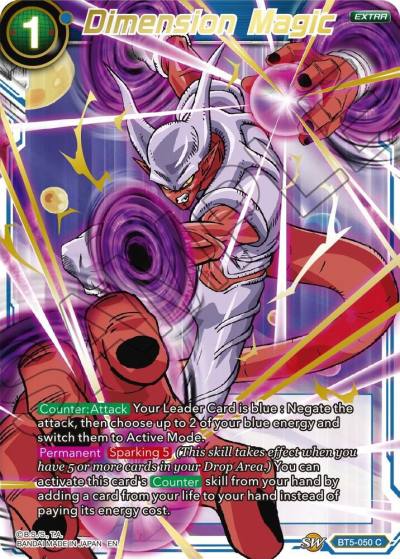 Dimension Magic Gold Stamped BT5-050 Mythic Booster Dragonball Super card
