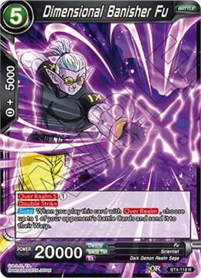 Dimensional Banisher Fu BT4-118 Colossal Warfare Dragonball Super card