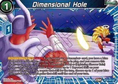 Dimensional Hole BT22-037 Critical Blow Dragonball Super card