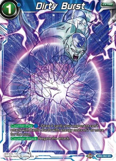 Dirty Burst DB2-062 Mythic Booster Dragonball Super card