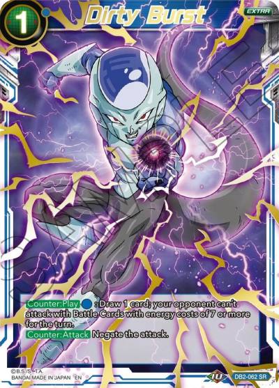 Dirty Burst Gold Stamped DB2-062 Mythic Booster Dragonball Super card