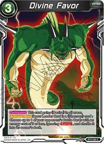 Divine Favor BT9-088 Universal Onslaught Dragonball Super card