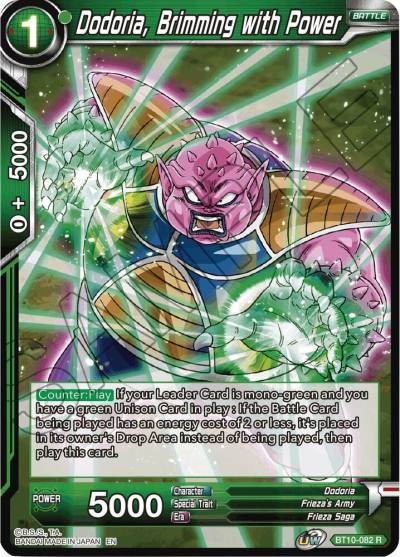 Dodoria Brimming with Power Foil BT10-082 Rise of the Unison Warrior Dragonball Super card