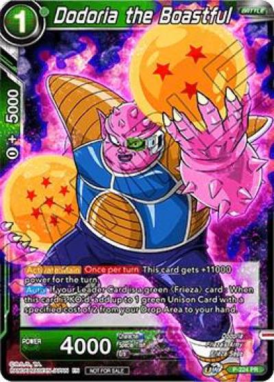 Dodoria the Boastful P-224 Promotion Cards Dragonball Super card