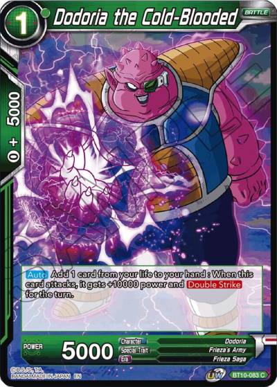 Dodoria the Cold Blooded Foil BT10-083 Rise of the Unison Warrior Dragonball Super card