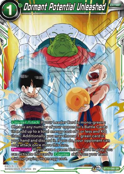 Dormant Potential Unleashed Event Pack 08 Gold Stamped Print BT10-088 Tournament Promotion Cards Dragonball Super card