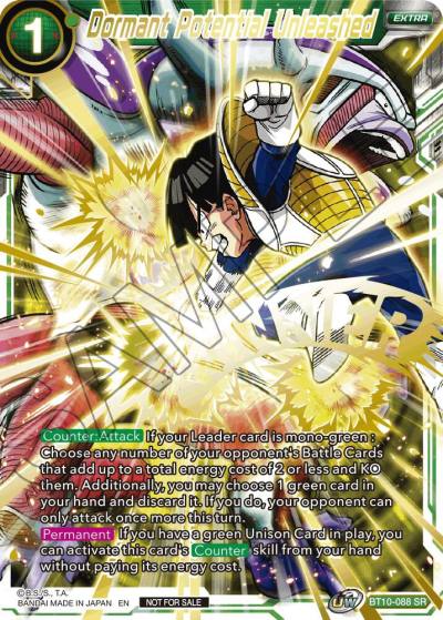Dormant Potential Unleashed Winner Stamped BT10-088 Tournament Promotion Cards Dragonball Super card