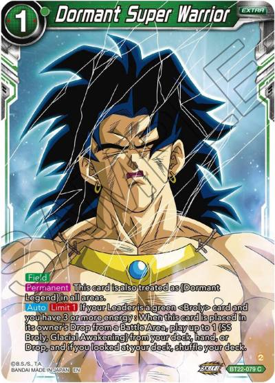 Dormant Super Warrior BT22-079 Critical Blow Dragonball Super card