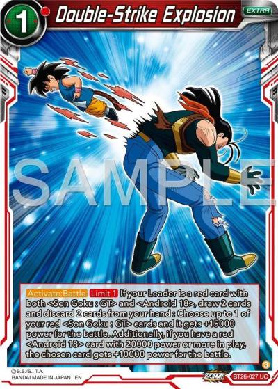 Double Strike Explosion BT26-027 Ultimate Advent Dragonball Super card