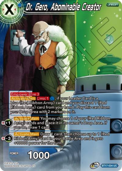 Dr Gero Abominable Creator Foil BT17-034 Ultimate Squad Dragonball Super card