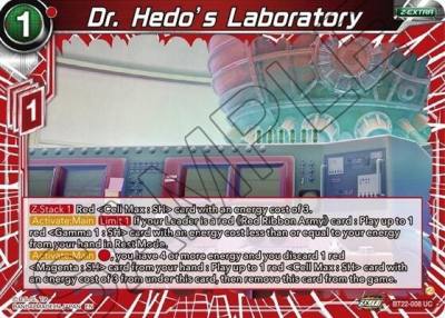 Dr Hedos Laboratory BT22-008 Critical Blow Dragonball Super card