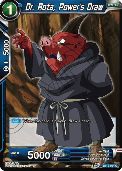 Dr Rota Powers Draw BT15-054 Saiyan Showdown Dragonball Super card